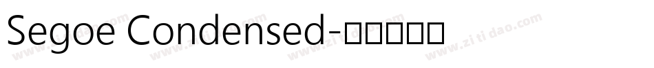 Segoe Condensed字体转换